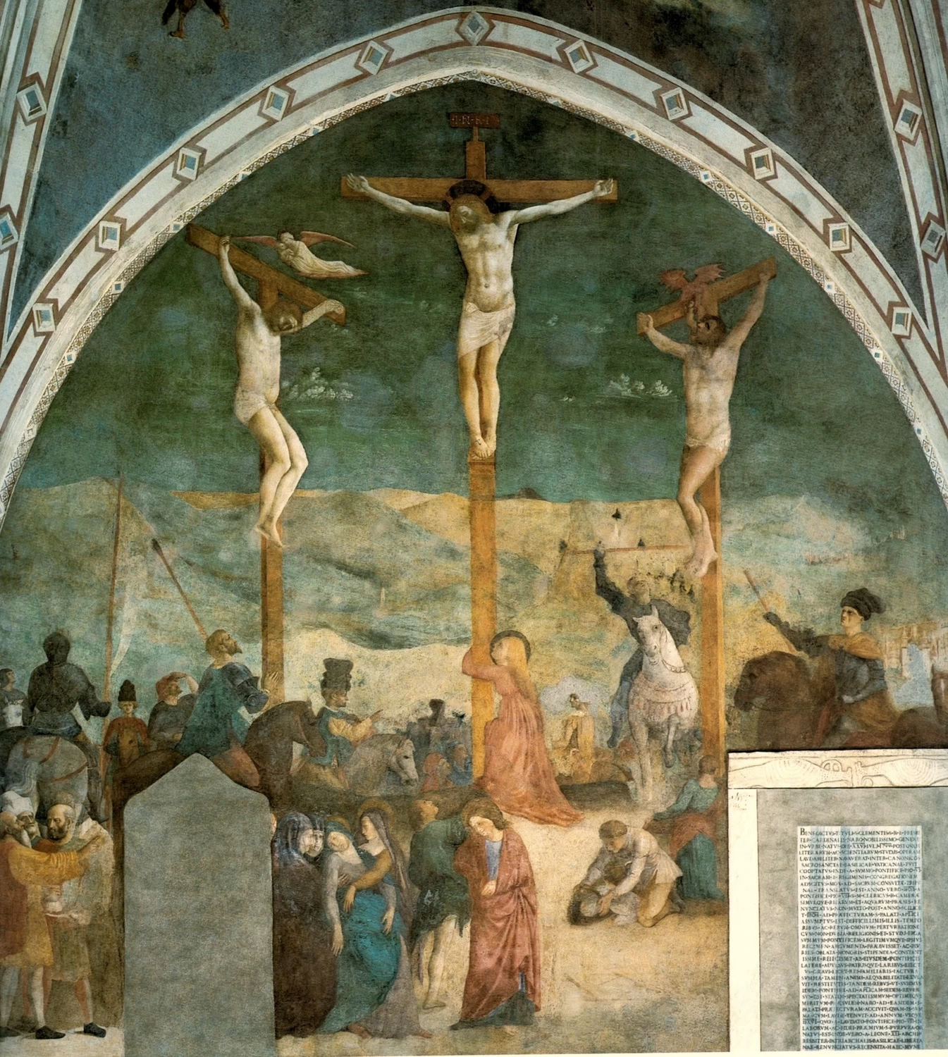 Crocifissione - Masolino e Masaccio, San Clemente, Roma